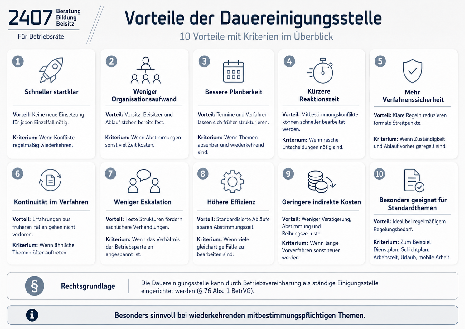 Vorteile der Dauereinigungsstelle – 10 Vorteile mit Kriterien